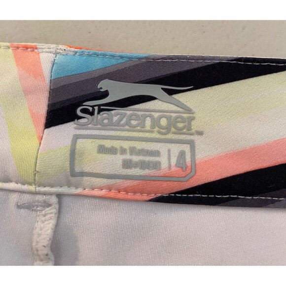 Slazenger Chevron Print Stretch Skort Skirt SMulti-Color Poly Spandex Size 4 - Picture 3 of 12